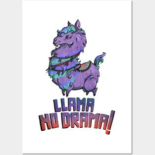 Llama No Drama! Posters and Art